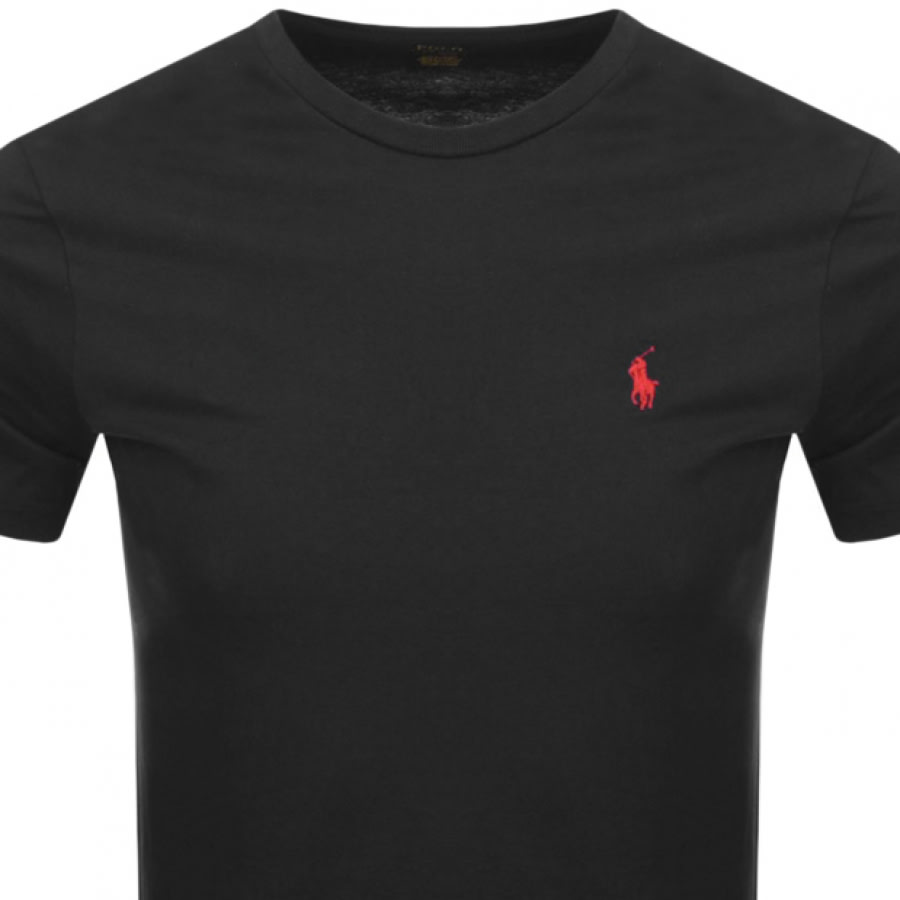 Alternative Image for ProductRalph Lauren Crew Neck Custom Fit T Shirt Black2
